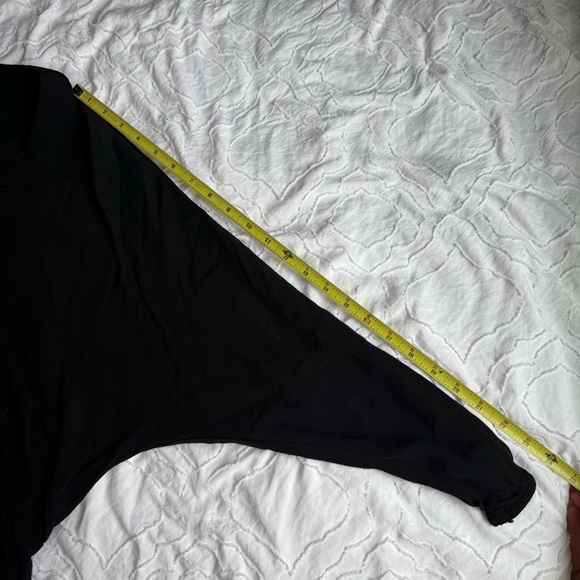 Topshop Button Up Black Collared Dress Tie Waist - Picture 8 of 9